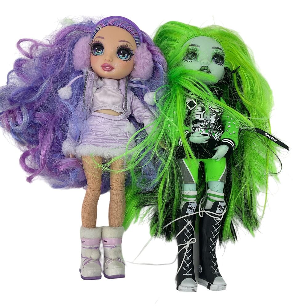 Rainbow High Fashion Dolls LOT 2 Shadow Harley Limestone Violet Willow Winter